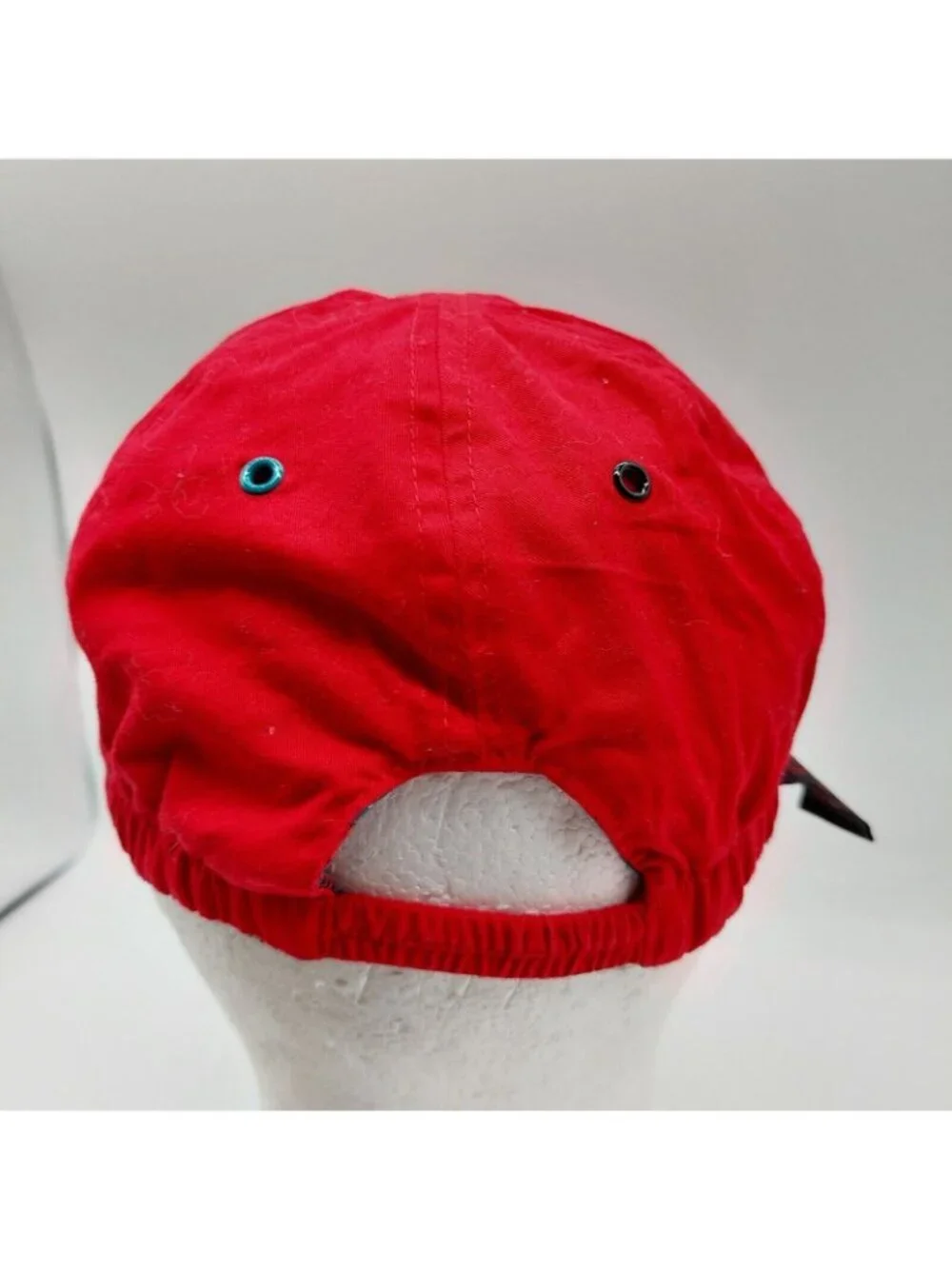 Gymboree Baseball Hat Red Plaid Reversible Fireman Dog Patch Size L / XL